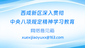 西咸新區深入貫徹中央八項規定精神學習教育