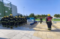 西咸新區消防救援支隊空港大隊組織開展真煙真火實戰演練